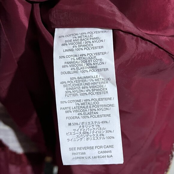 J. Crew Mixed Tweed Metallic Boucle Fit and Flare Dress - Picture 12 of 14